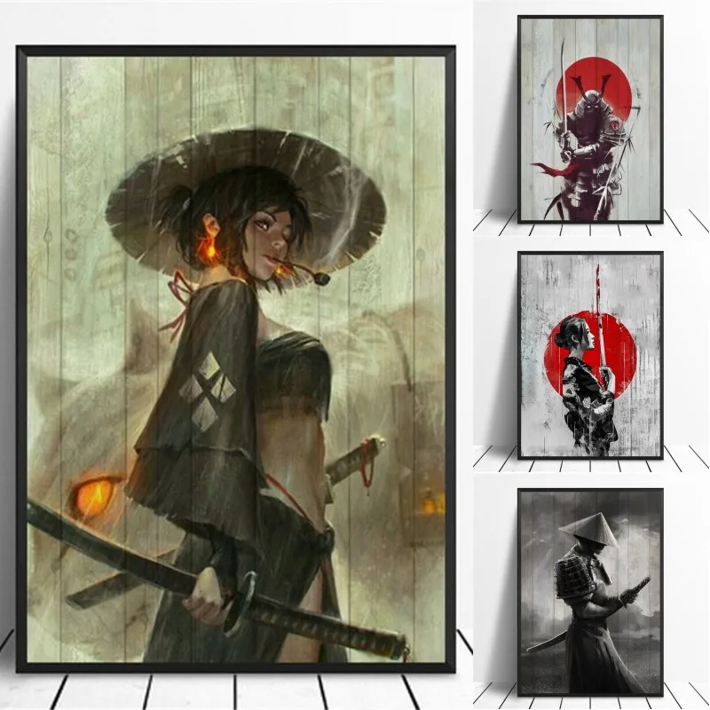 Japanese Ancient Geisha Swordwork Samurai Warrior Woman Canvas Art Printings Figure Painting Wall Poster Aesthetic Room Decor
Japanese Ancient Geisha Swordwork Samurai Warrior Woman Canvas Art Printings Figure Painting Wall Poster Aesthetic Room Decor