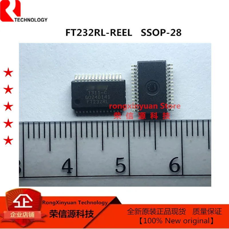 2 шт./лот FT232RL-REEL FT232RL SSOP-28 USB контроллер, 3MBd, USB2.0, 1,8-5,25 V, 28-Pin-ов) 100% новый оригинальный
2 шт./лот FT232RL-REEL FT232RL SSOP-28 USB контроллер, 3MBd, USB2.0, 1,8-5,25 V, 28-Pin-ов) 100% новый оригинальный