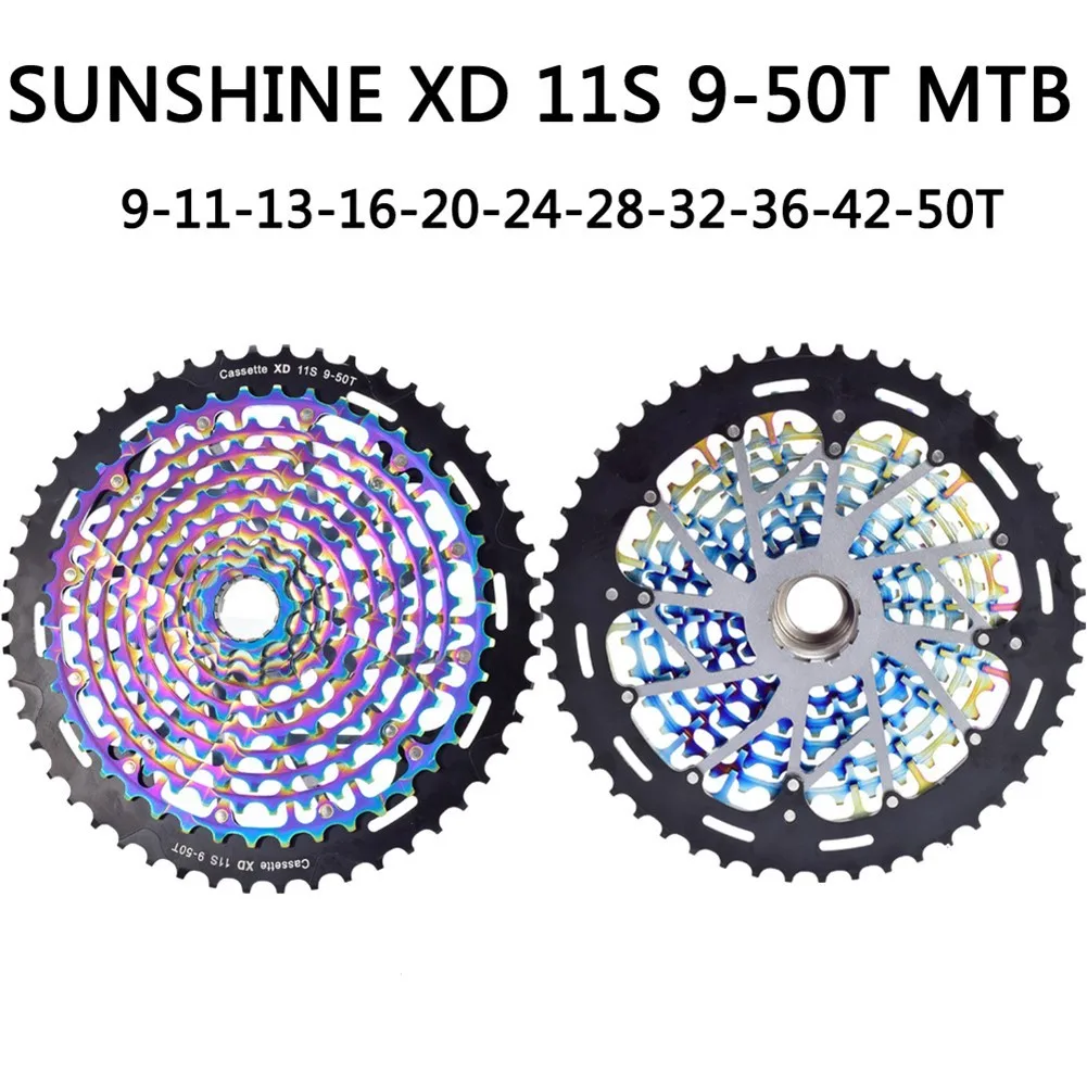 11/12 Speed Cassette 9-50T MTB Bike Freewheel Fits For SRAM XD SWTXO Mountain Bike XD Flywheel CNC Ultra-light Colorful Part
11/12 Speed Cassette 9-50T MTB Bike Freewheel Fits For SRAM XD SWTXO Mountain Bike XD Flywheel CNC Ultra-light Colorful Part