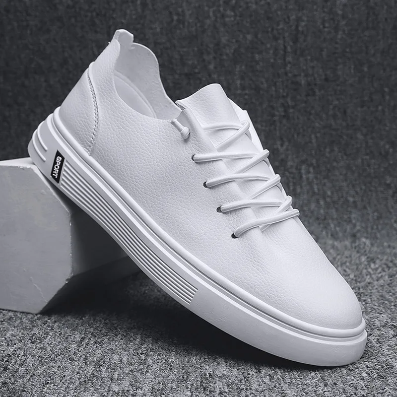 Men's Shoes New Youth Leather Upper Board Shoes Men Korean Fashion Students Flat Bottom Casual Sports Shoes Sneakers
Men's Shoes New Youth Leather Upper Board Shoes Men Korean Fashion Students Flat Bottom Casual Sports Shoes Sneakers