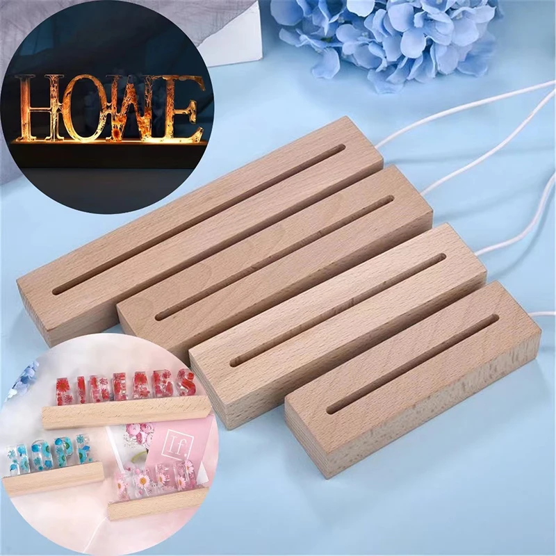 Rectangle Solid Beech Wooden LED Base for Resin Letter Lamp Acrylic Glass Resin Art Wood Light Display Base Led Stand Dropship
Rectangle Solid Beech Wooden LED Base for Resin Letter Lamp Acrylic Glass Resin Art Wood Light Display Base Led Stand Dropship