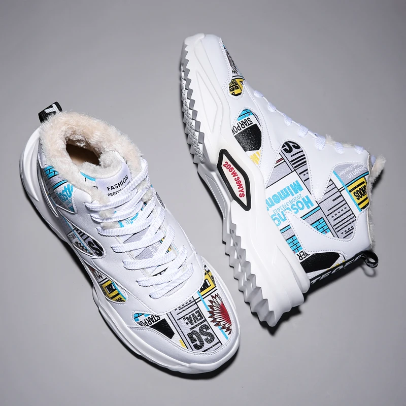 2020 New Chunky Sneakers Platform Fashion Winter Sneakers Man Fur Unisex Casual Shoes Woman Snow Shoes basket femme Big Size 45
2020 New Chunky Sneakers Platform Fashion Winter Sneakers Man Fur Unisex Casual Shoes Woman Snow Shoes basket femme Big Size 45