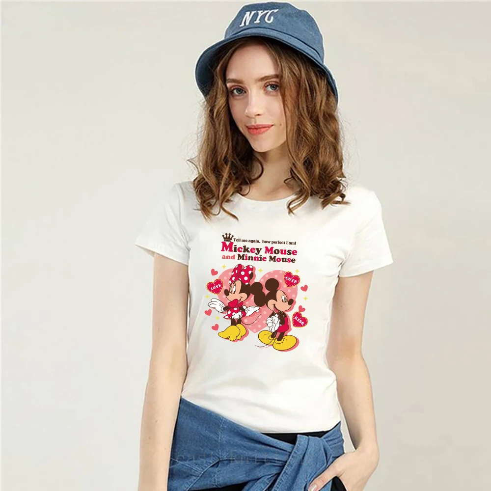 Perfect Women's T-shirt Cute Mickey Mouse and Minnie Print Love Top Tee Fashion Female Summer Shirt Disney 2022 Clothes Dropship
Perfect Women's T-shirt Cute Mickey Mouse and Minnie Print Love Top Tee Fashion Female Summer Shirt Disney 2022 Clothes Dropship