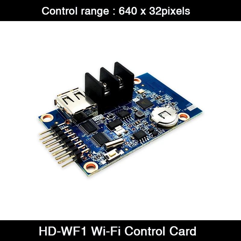 Free shipping HD-WF1 Asynchronous Door Lintel RGB Seven Color Small LED Display WIFI Control Card 1xHUB75 Port 640*32 Pixels
Free shipping HD-WF1 Asynchronous Door Lintel RGB Seven Color Small LED Display WIFI Control Card 1xHUB75 Port 640*32 Pixels