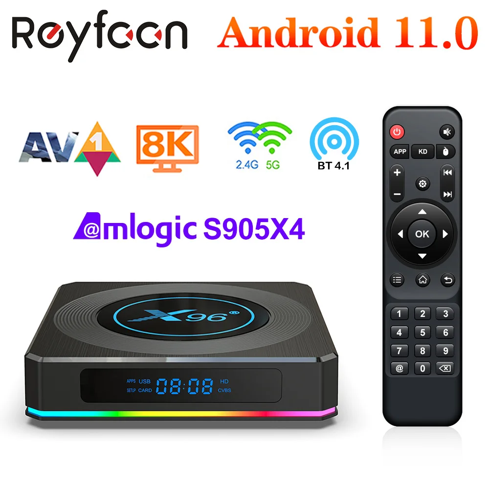 X96 X4 Amlogic S905X4 Android 11 4GB 64GB RGB Light TV Box Support AV1 8K Dual Wifi BT4.1 Youtube 32GB Set Top Box X96X4 Media
X96 X4 Amlogic S905X4 Android 11 4GB 64GB RGB Light TV Box Support AV1 8K Dual Wifi BT4.1 Youtube 32GB Set Top Box X96X4 Media