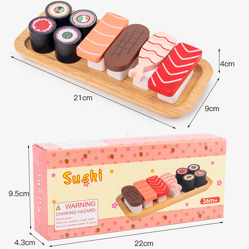 Children Wooden Simulation Sushi Set Magnetic Food Model Kids Play House Toys Interactive Kitchen Toy Gifts 
Children Wooden Simulation Sushi Set Magnetic Food Model Kids Play House Toys Interactive Kitchen Toy Gifts