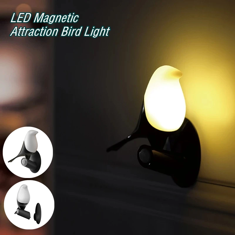1pcs Rechargeable Bird LED Night Light With Motion Sensor Light Control USB Charging Sensor Mini Wall Lamp for Kids Room Bedside
1pcs Rechargeable Bird LED Night Light With Motion Sensor Light Control USB Charging Sensor Mini Wall Lamp for Kids Room Bedside