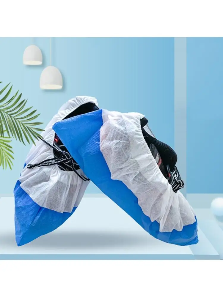 50pcs Disposable Shoe Covers Non-woven Cover Overshoes Non-Slip 
50pcs Disposable Shoe Covers Non-woven Cover Overshoes Non-Slip
