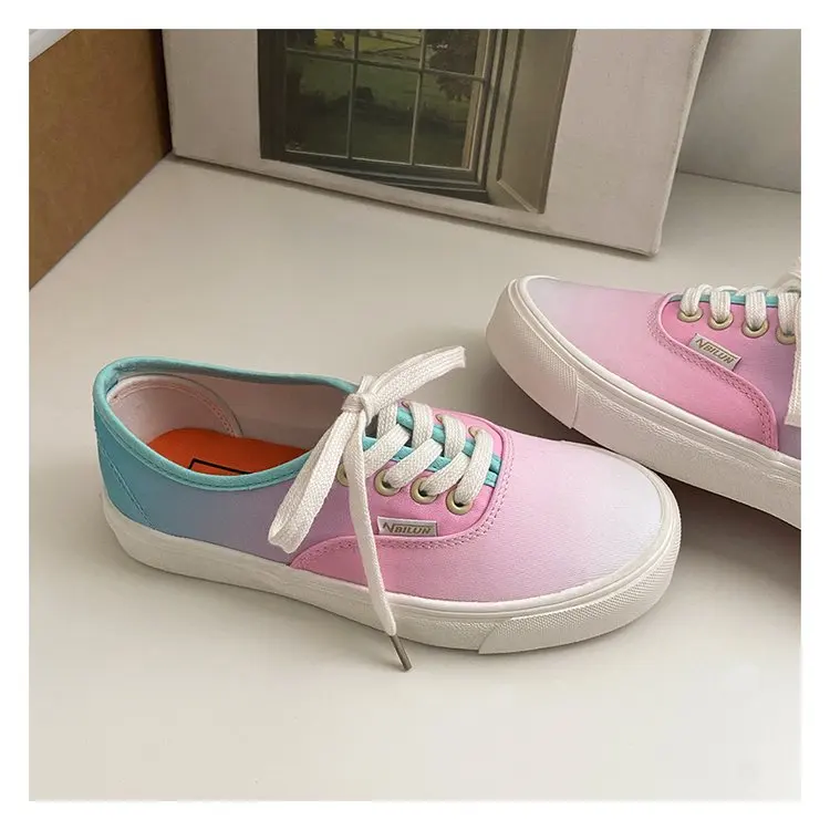 Women Sneakers New Gradual Change Tie-Dye Women's Sports Shoes Casual Sneakers Fashion Shoes Canvas Flats Female Trendy Comfort
Women Sneakers New Gradual Change Tie-Dye Women's Sports Shoes Casual Sneakers Fashion Shoes Canvas Flats Female Trendy Comfort