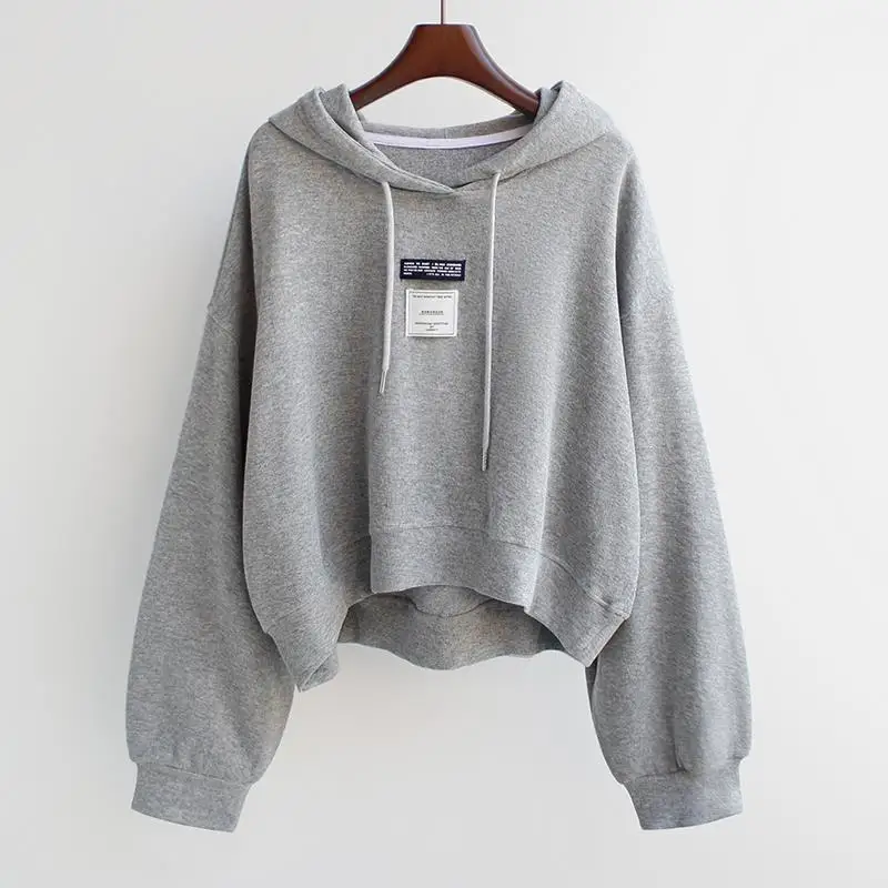 Fall Crop Top Women Hoodies with Draw String Kpop Long Sleeve Sweatshirts Loose Cropped Pullovers Streetwear Clothes
Fall Crop Top Women Hoodies with Draw String Kpop Long Sleeve Sweatshirts Loose Cropped Pullovers Streetwear Clothes