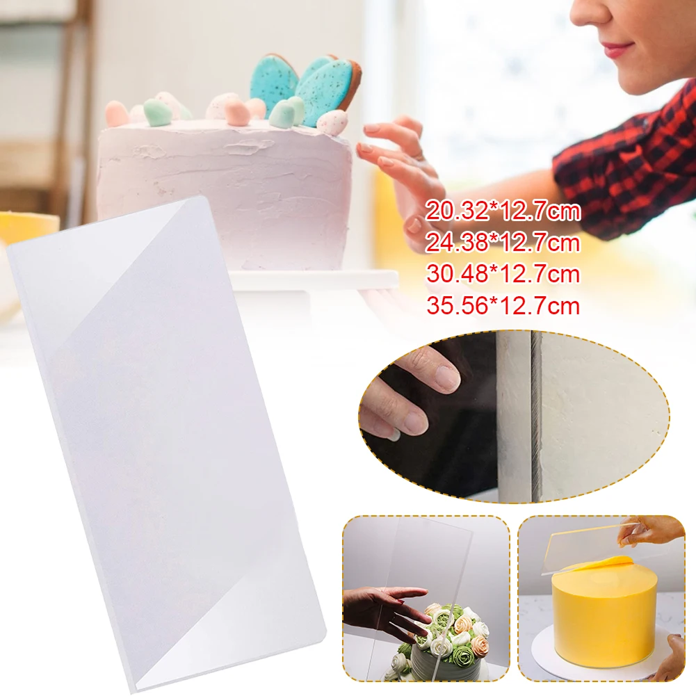 Handleless Cake Smoother Clear Acrylic Icing Frosting Buttercream Scraper DIY Baking Cake Decoration Kitchen Baking Tools
Handleless Cake Smoother Clear Acrylic Icing Frosting Buttercream Scraper DIY Baking Cake Decoration Kitchen Baking Tools