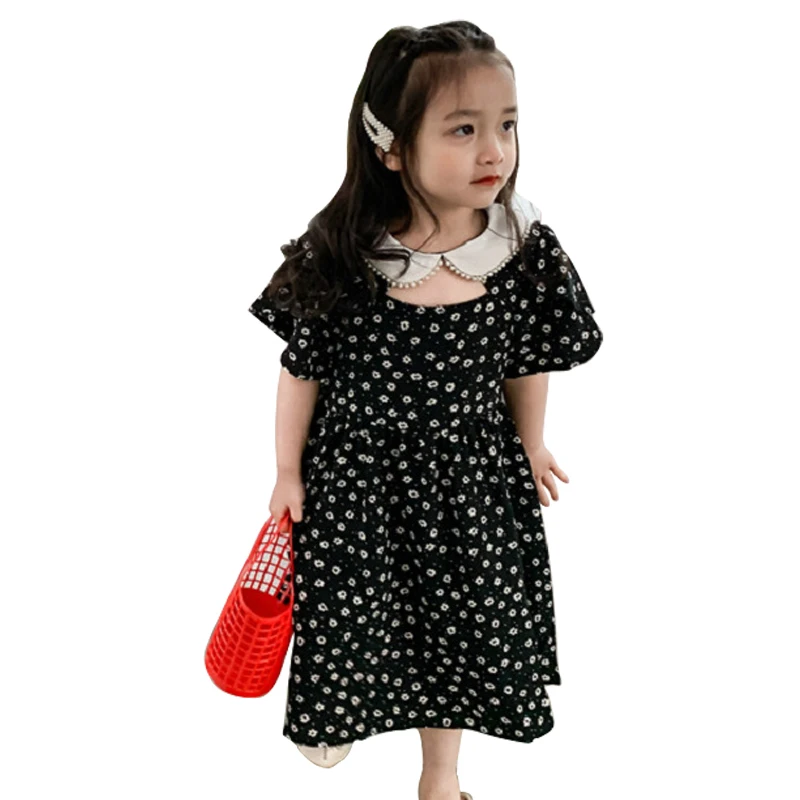 Платье детское шифоновое с коротким рукавом, милый костюм принцессы с кукольным воротником для девочек 2 - 8 лет, летняя одежда с принтом, 2021
Платье детское шифоновое с коротким рукавом, милый костюм принцессы с кукольным воротником для девочек 2 - 8 лет, летняя одежда с принтом, 2021