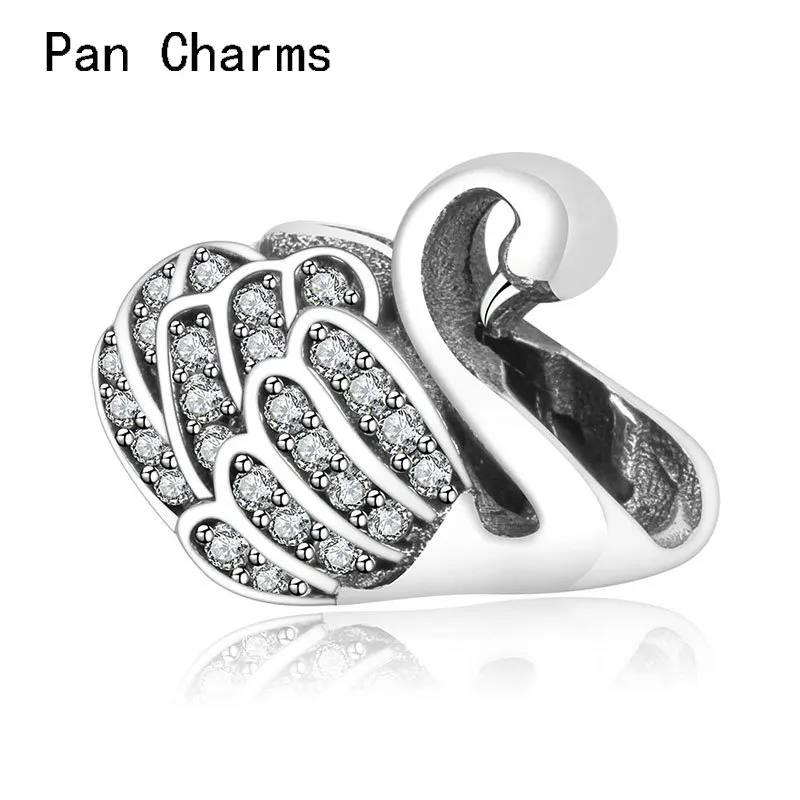 Wholesale 30% Silver Copper Clear Zircon Swan Beads Charms Fit Bracelet For Women DIY Jewelry Making 2021
Wholesale 30% Silver Copper Clear Zircon Swan Beads Charms Fit Bracelet For Women DIY Jewelry Making 2021