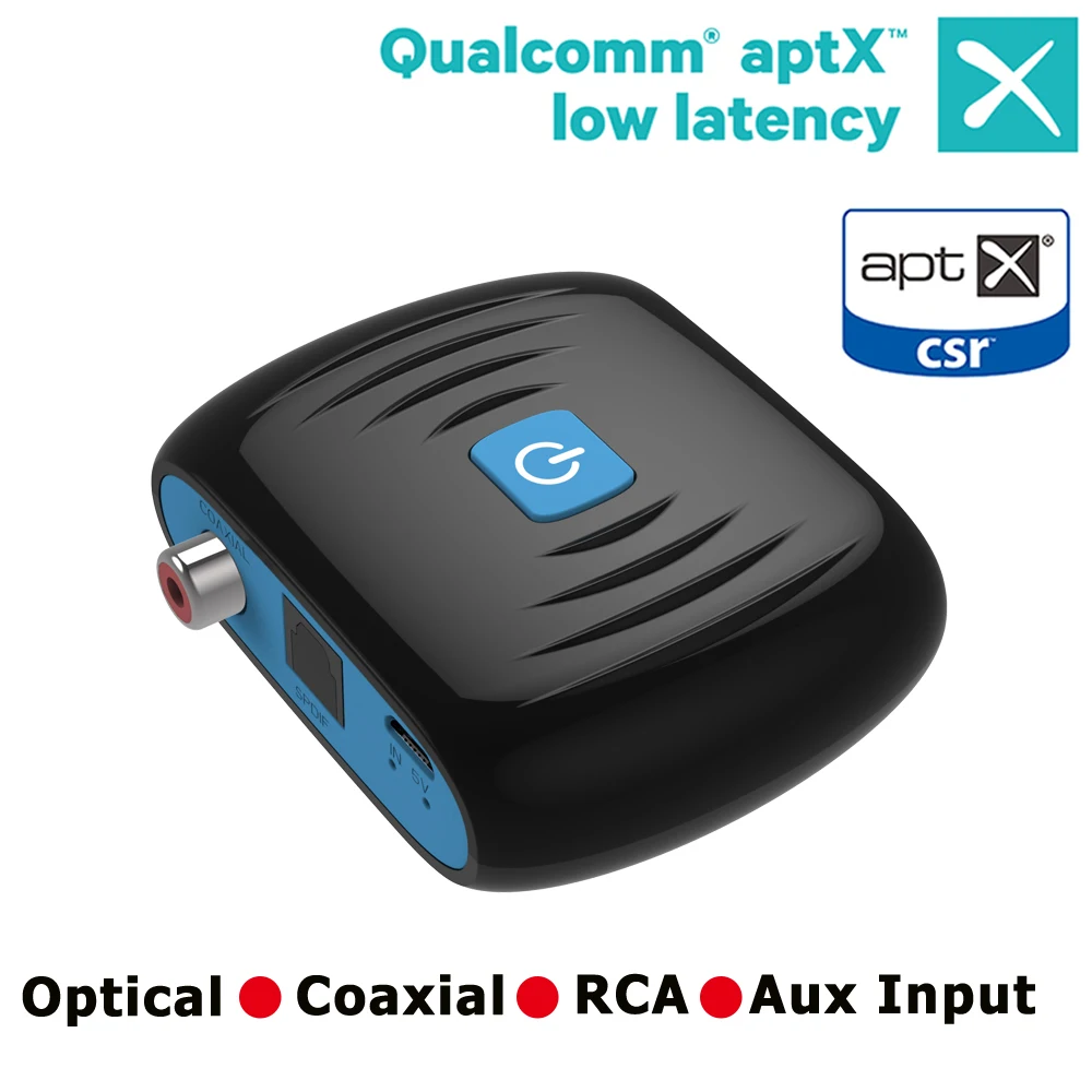 Bluetooth 5,0 HIFI APTX LL приемник с низкой задержкой беспроводной цифровой коаксиальный Оптический SPDIF аудио адаптер
Bluetooth 5,0 HIFI APTX LL приемник с низкой задержкой беспроводной цифровой коаксиальный Оптический SPDIF аудио адаптер