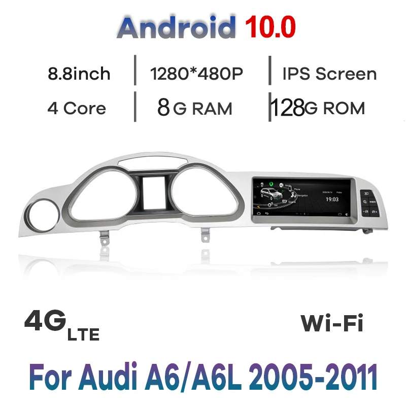 Автомобильный мультимедийный DVD-плеер, Android 10, 8 + 128G, GPS-навигация для Audi A6/A6L 2005-2011, Wi-Fi, IPS, сенсорный экран, BT, 4G LET
Автомобильный мультимедийный DVD-плеер, Android 10, 8 + 128G, GPS-навигация для Audi A6/A6L 2005-2011, Wi-Fi, IPS, сенсорный экран, BT, 4G LET