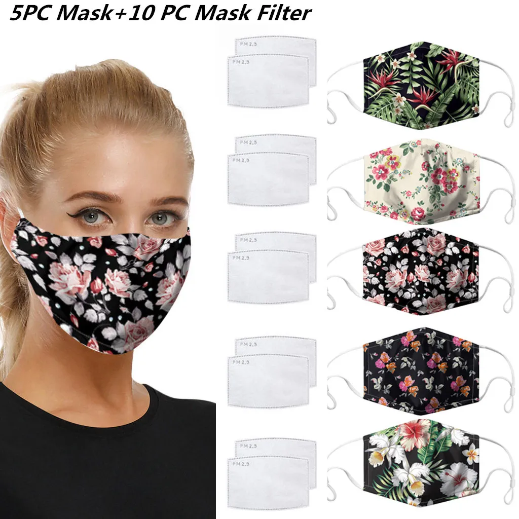 5PC Unisex Face Masks With 10 PCS Filters Fashion Printing Dustproof Windproof PM2.5 Mouth Mask Face Cover Mascarar Mascherina
5PC Unisex Face Masks With 10 PCS Filters Fashion Printing Dustproof Windproof PM2.5 Mouth Mask Face Cover Mascarar Mascherina