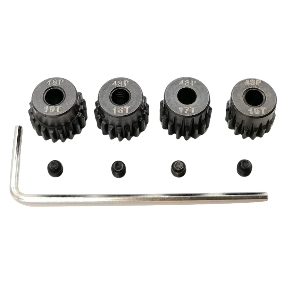 48P Pinion Gear Set Replacement Parts Multifunction Universal Repair Screw Fastening Steel 3.175mm Durable For 1/10 RC Car
48P Pinion Gear Set Replacement Parts Multifunction Universal Repair Screw Fastening Steel 3.175mm Durable For 1/10 RC Car