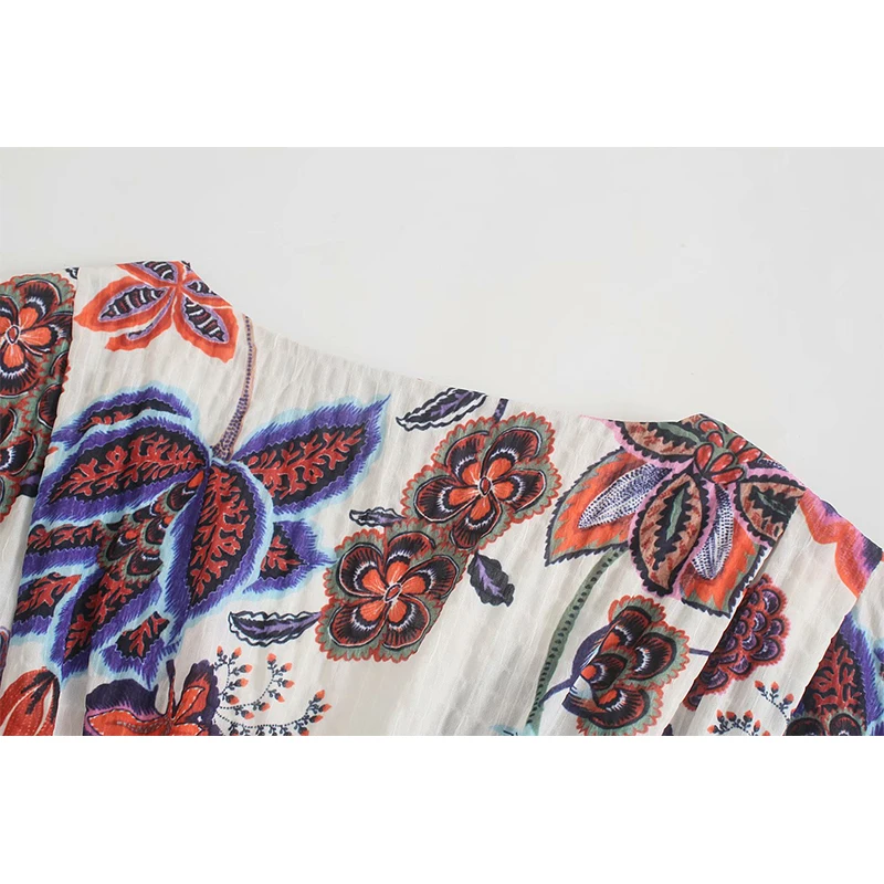 WXWT Za 2021 Summer Women Vintage Print French Style Dress V Neck Short Sleeve Ladies Midi Dress OZZ1154
WXWT Za 2021 Summer Women Vintage Print French Style Dress V Neck Short Sleeve Ladies Midi Dress OZZ1154