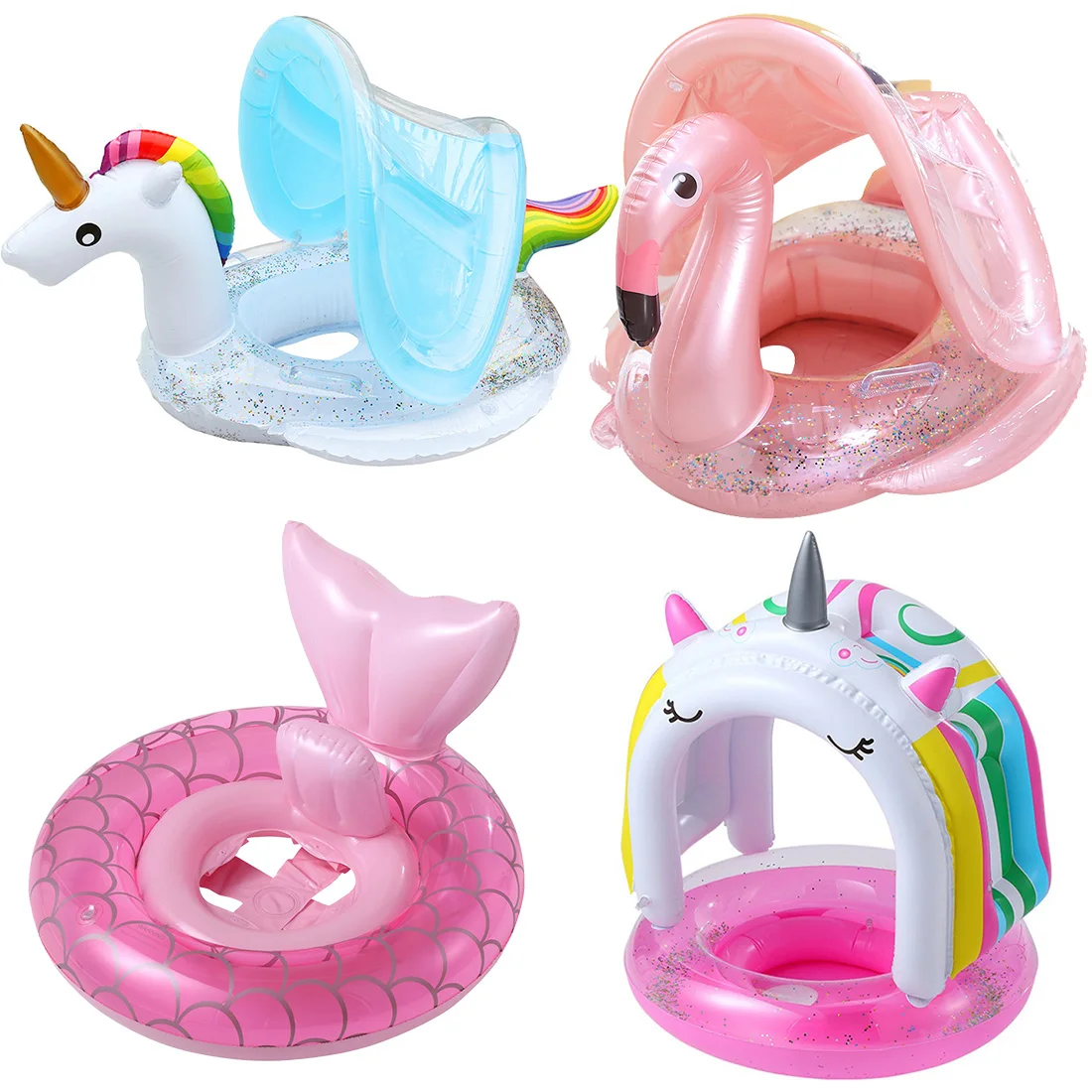 Inflatable Circle Baby Infant Float Pool Swimming Ring with Sunshade Floating Seat Summer Beach Party Pool Toys
Inflatable Circle Baby Infant Float Pool Swimming Ring with Sunshade Floating Seat Summer Beach Party Pool Toys