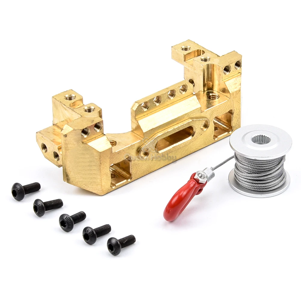Aluminum Brass Front Bumper with Servo Mount / 25T Steering Gear / Servo Winch Wheel for 1/10 RC Crawler Traxxas TRX-4
Aluminum Brass Front Bumper with Servo Mount / 25T Steering Gear / Servo Winch Wheel for 1/10 RC Crawler Traxxas TRX-4