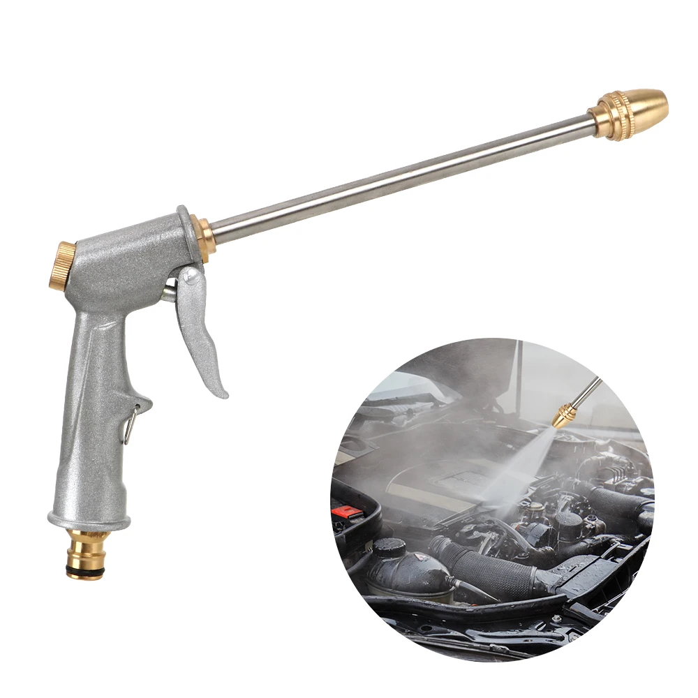 LEEPEE High Pressure Water Gun Power Washer Silver Garden Water Jet Washer 27CM Metal Water Gun Spray Car Washing Tools
LEEPEE High Pressure Water Gun Power Washer Silver Garden Water Jet Washer 27CM Metal Water Gun Spray Car Washing Tools