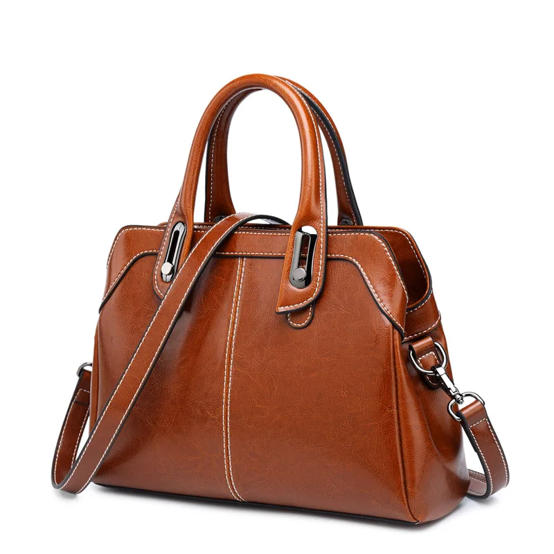 100% Genuine Leather Women Totes Luxury Handbags Zipper Design Ladies Shoulder Bags Designer Real Cowhide Handbag Sac A Main
100% Genuine Leather Women Totes Luxury Handbags Zipper Design Ladies Shoulder Bags Designer Real Cowhide Handbag Sac A Main