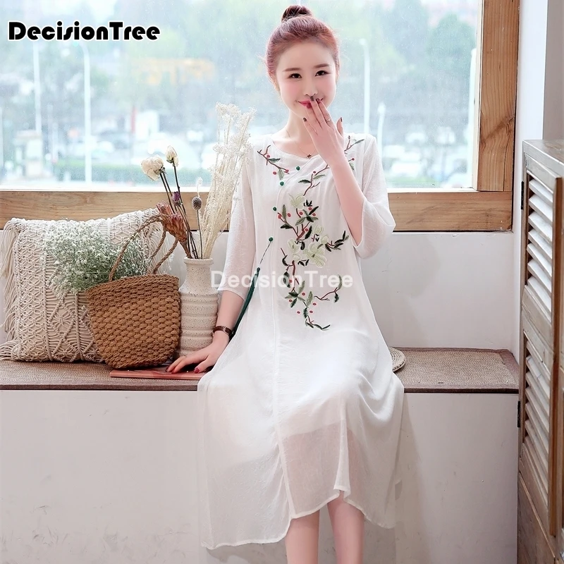 2022 китайское платье Ципао, Ципао в народном стиле, женское традиционное платье с цветочной вышивкой, платье Ципао
2022 китайское платье Ципао, Ципао в народном стиле, женское традиционное платье с цветочной вышивкой, платье Ципао