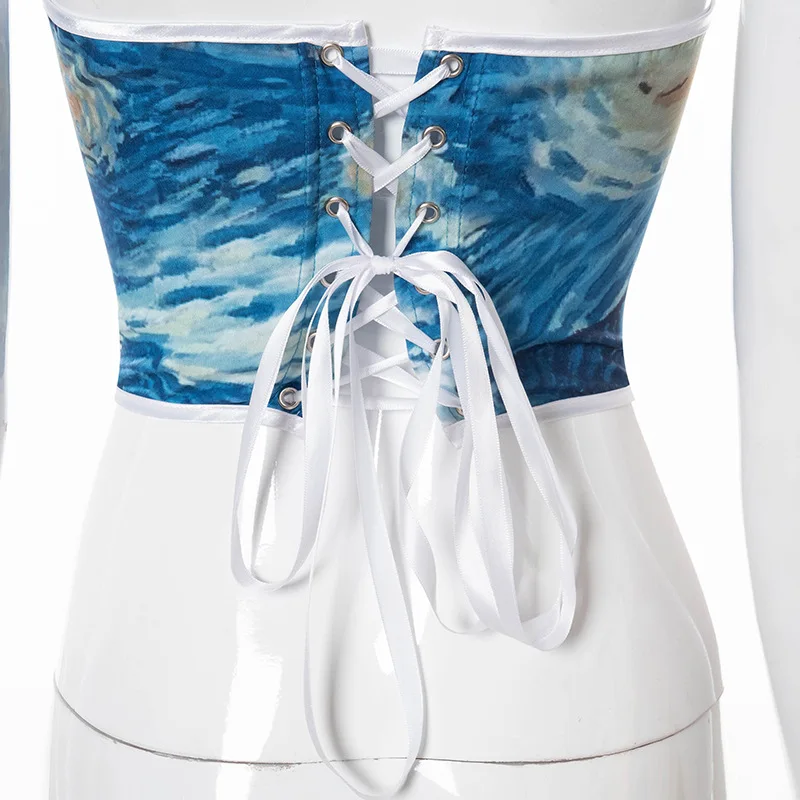 2021 Vintage Sexy Corset Crop Top Summer Clothes for Women Bustier Fashion Design Y2k Tops
2021 Vintage Sexy Corset Crop Top Summer Clothes for Women Bustier Fashion Design Y2k Tops