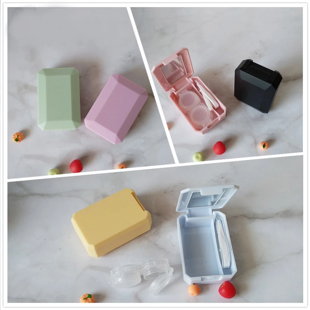 Cute Girl Solid Color Contact Lens Case Box with Mirror Women Mini Eyes Contact Lens Tweezers Container Box Bag Travel Kit
Cute Girl Solid Color Contact Lens Case Box with Mirror Women Mini Eyes Contact Lens Tweezers Container Box Bag Travel Kit