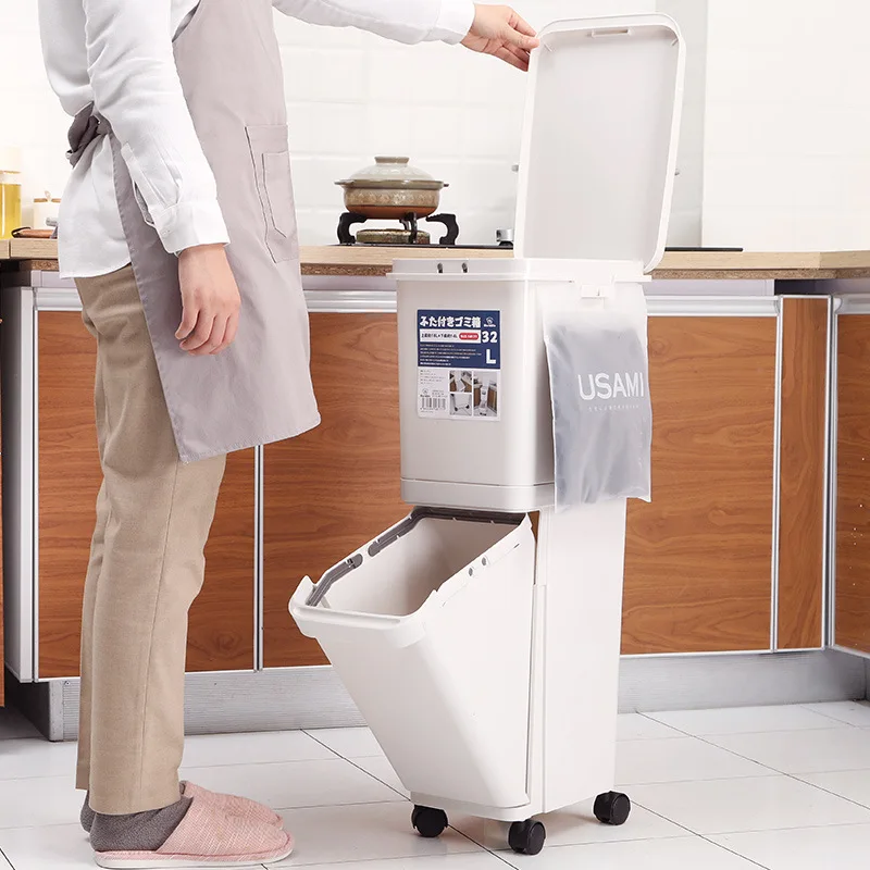 Collect Trash Can Separate Double Layer Home Deodorant Waste Bins Bathroom Garbage Papelera Cocina Cleaning Tools EH50WB
Collect Trash Can Separate Double Layer Home Deodorant Waste Bins Bathroom Garbage Papelera Cocina Cleaning Tools EH50WB