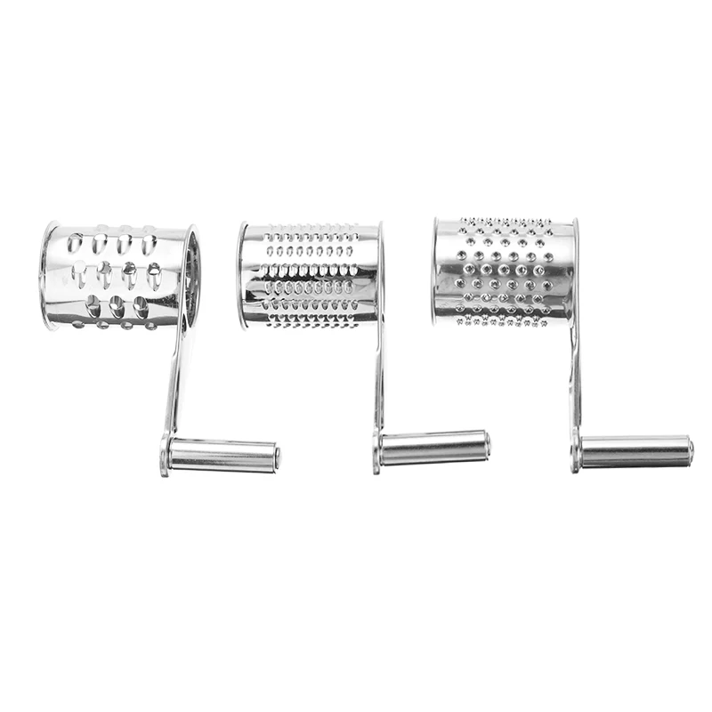 Stainless Steel Manual Cheese Grinder Cutter Rotary Cheese Grater Slicer With 3 Shaped Planer Blade Kitchen Convenience Tool
Stainless Steel Manual Cheese Grinder Cutter Rotary Cheese Grater Slicer With 3 Shaped Planer Blade Kitchen Convenience Tool