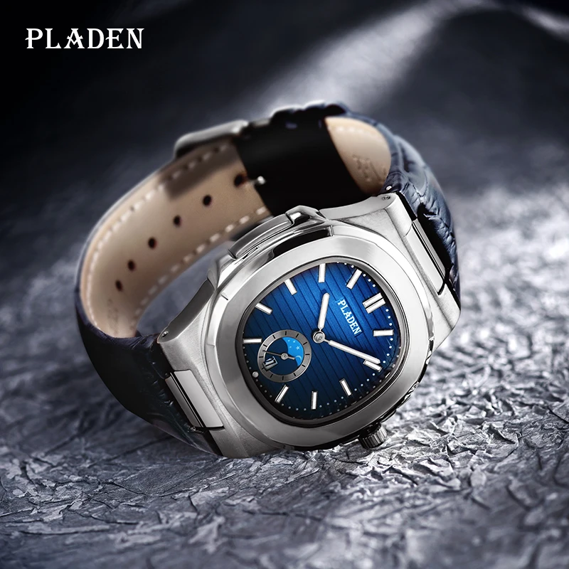 PLADEN Men's Wristwatch Black Leather Strap Stainless Luminous Chronograph Watch Waterproof Calendar Quartz Watches reloj hombre
PLADEN Men's Wristwatch Black Leather Strap Stainless Luminous Chronograph Watch Waterproof Calendar Quartz Watches reloj hombre