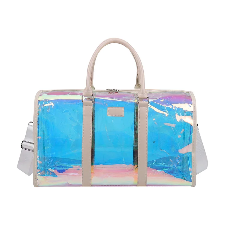 Laser Gym Bag Pvc Large-capacity Luggage Bag Outing Leisure Travel Bag Single Shoulder Bag Transparent Bag
Laser Gym Bag Pvc Large-capacity Luggage Bag Outing Leisure Travel Bag Single Shoulder Bag Transparent Bag