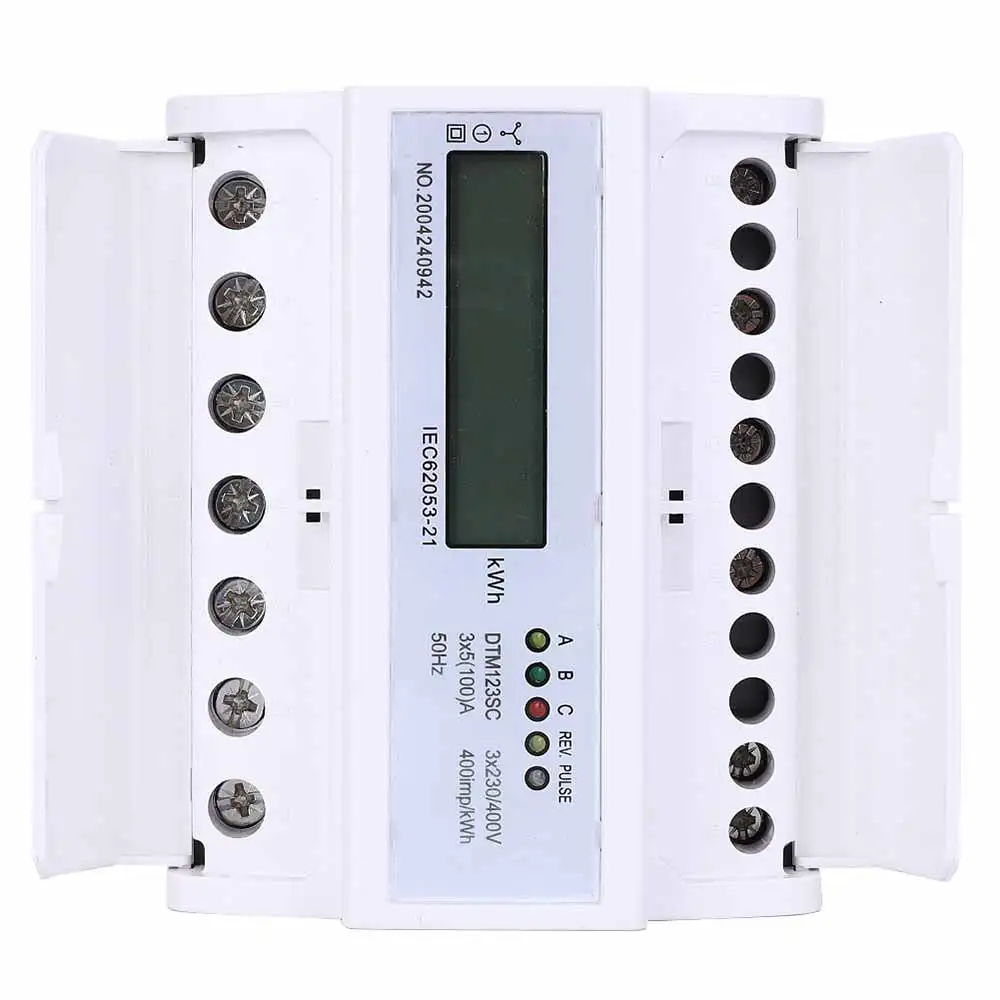 1pcs Energy Meter DTM123SC 3 Phase KWh Meter with LCD Display Energy Consumption Digital Electric Power Meter 5-100A 50Hz
1pcs Energy Meter DTM123SC 3 Phase KWh Meter with LCD Display Energy Consumption Digital Electric Power Meter 5-100A 50Hz