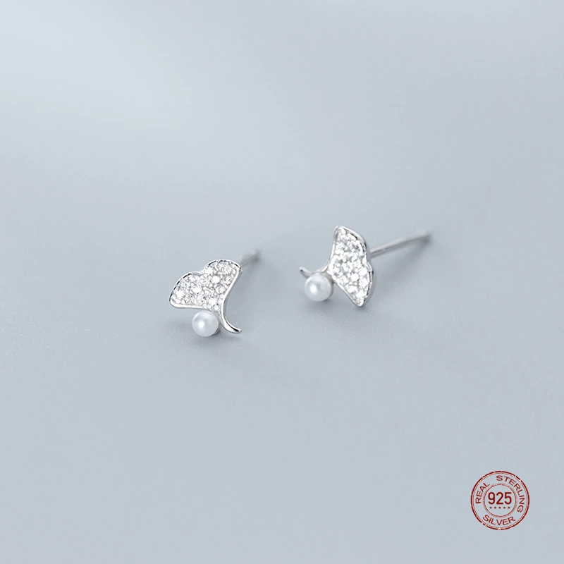 Женские вечерние Ги-гвоздики в виде листьев гинкго, из серебра 925 пробы 
Женские вечерние Ги-гвоздики в виде листьев гинкго, из серебра 925 пробы