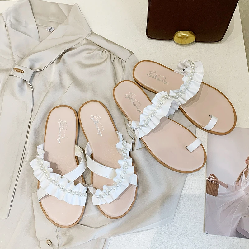 String Bead Flat Shoes Female Rubber Flip Flops Slippers Casual Summer Clogs Woman Slides Low Hawaiian Luxury Beach Rome PU Flor
String Bead Flat Shoes Female Rubber Flip Flops Slippers Casual Summer Clogs Woman Slides Low Hawaiian Luxury Beach Rome PU Flor