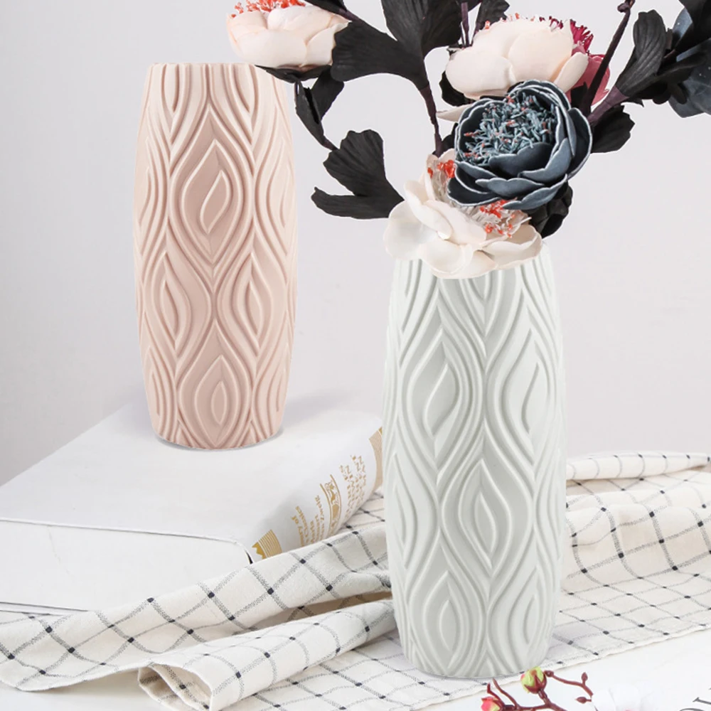 Plastic Vase Nordic Color Vase Creative Flower Ornaments Dry Wet Flower Vases Interior Decoration Pot For Home Garden Office
Plastic Vase Nordic Color Vase Creative Flower Ornaments Dry Wet Flower Vases Interior Decoration Pot For Home Garden Office