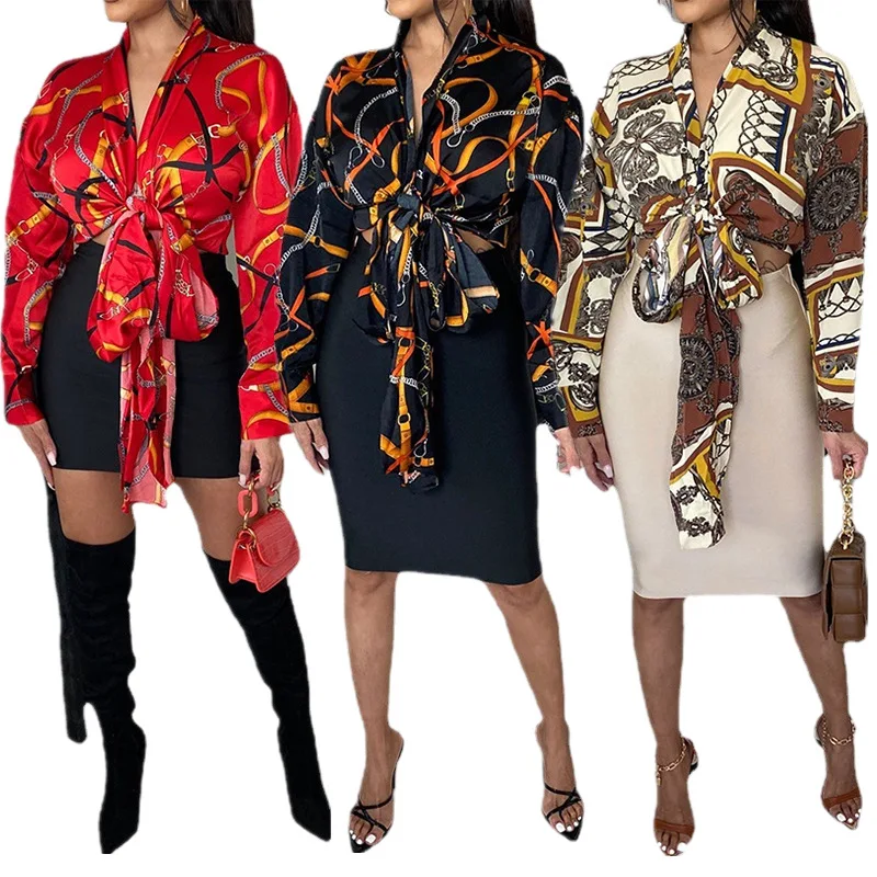 Блузка женская Повседневная офисная с принтом, на шнуровке, с длинным рукавом
Блузка женская Повседневная офисная с принтом, на шнуровке, с длинным рукавом