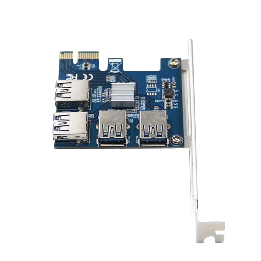 PCI-E to PCI-E Adapter 1 to 4 PCI-Express Slot 1x to 16x USB 3.0 Riser Card PCIe Converter for BTC Miner Mining Accessories
PCI-E to PCI-E Adapter 1 to 4 PCI-Express Slot 1x to 16x USB 3.0 Riser Card PCIe Converter for BTC Miner Mining Accessories