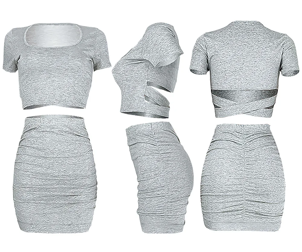 2 sexy women's suits 2 sexy women's suits tight crop top and skirt suits solid color pleated pleated dress party dress suits
2 sexy women's suits 2 sexy women's suits tight crop top and skirt suits solid color pleated pleated dress party dress suits
