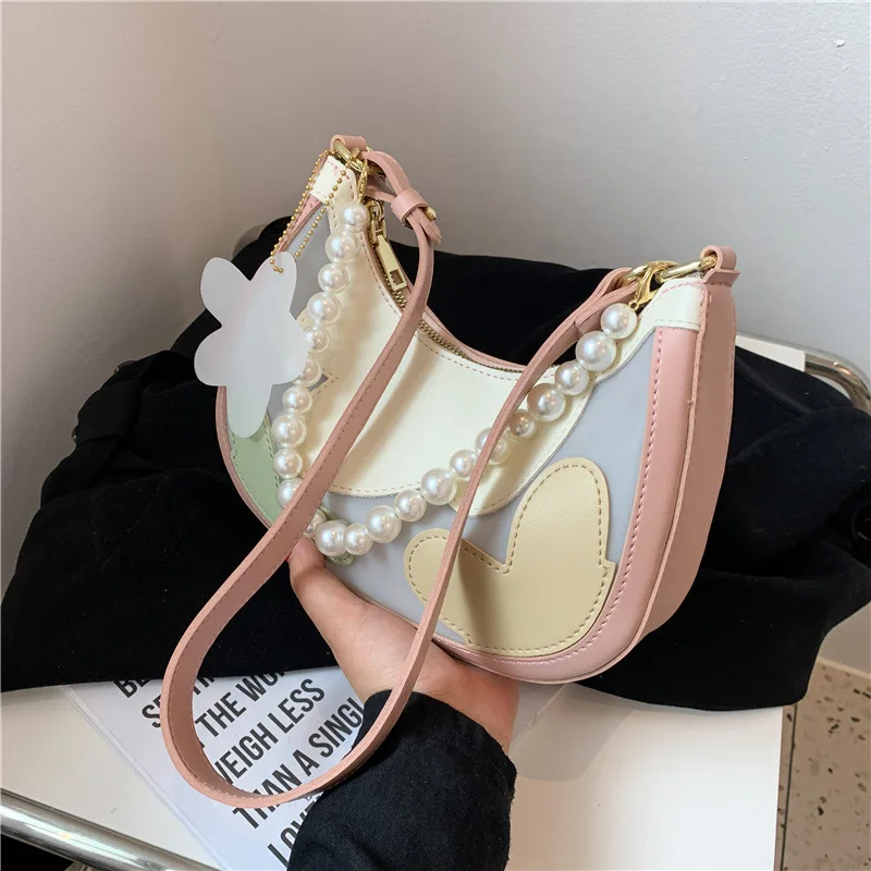 Summer Personality Transparent Frosted Crescent Bag Pearl Underarm Hit Color Shoulder Bag 2021 New Messenger Bag Female
Summer Personality Transparent Frosted Crescent Bag Pearl Underarm Hit Color Shoulder Bag 2021 New Messenger Bag Female