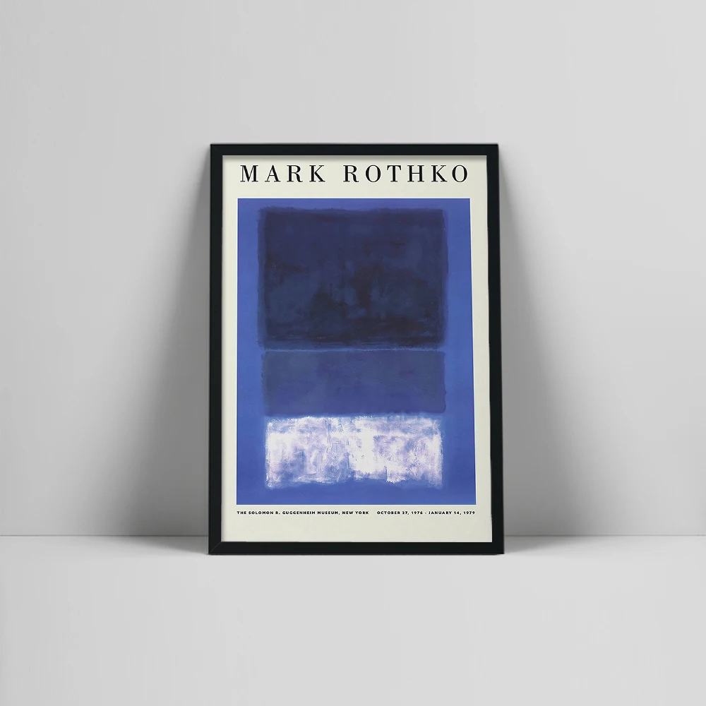 Mark Rothko Exhibition Museum Modern Blue Minimal Art Wall Pictures Canvas Prints Abstract Art Posters Living Room Decoration
Mark Rothko Exhibition Museum Modern Blue Minimal Art Wall Pictures Canvas Prints Abstract Art Posters Living Room Decoration