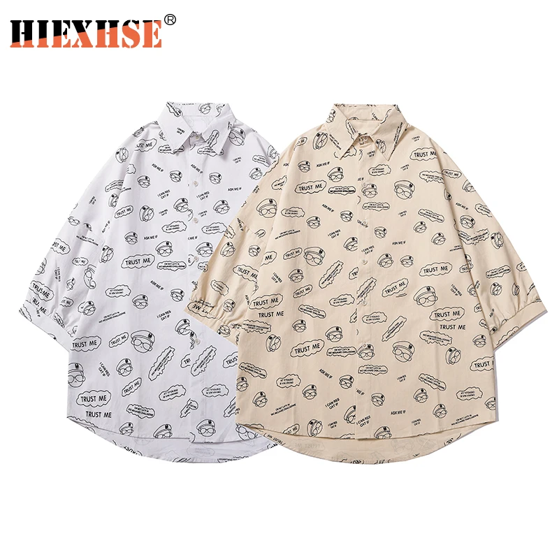 2021 Summer New Cartoon Printing Shirts Men Streetwear Hip Hop Hawaiian Holiday Casual Shirts 100% Cotton Plus Size Shirt Unisex
2021 Summer New Cartoon Printing Shirts Men Streetwear Hip Hop Hawaiian Holiday Casual Shirts 100% Cotton Plus Size Shirt Unisex