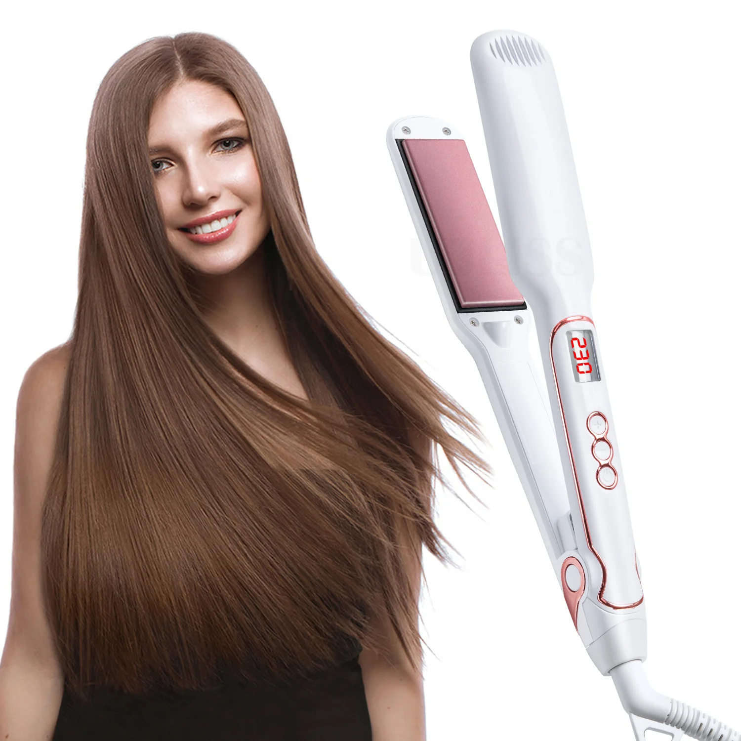 High Quality Hair Straightener Curler Lcd Screen Display Hair Flat Iron Hair Curler Beauty Care Ceramic Coating Hair Straightene
High Quality Hair Straightener Curler Lcd Screen Display Hair Flat Iron Hair Curler Beauty Care Ceramic Coating Hair Straightene