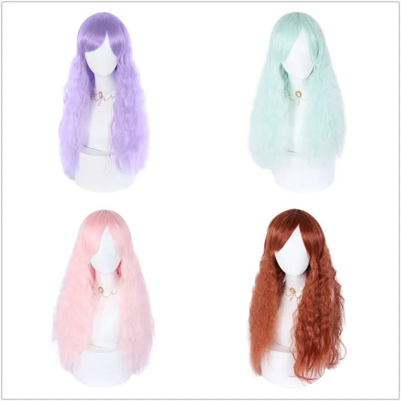 MCOSER Light Purple/Pink/Green/Black/Brown 70CM Long Harajuku Fancy Lady Lolita Party Cosplay Hair Wig Curly With Bangs
MCOSER Light Purple/Pink/Green/Black/Brown 70CM Long Harajuku Fancy Lady Lolita Party Cosplay Hair Wig Curly With Bangs