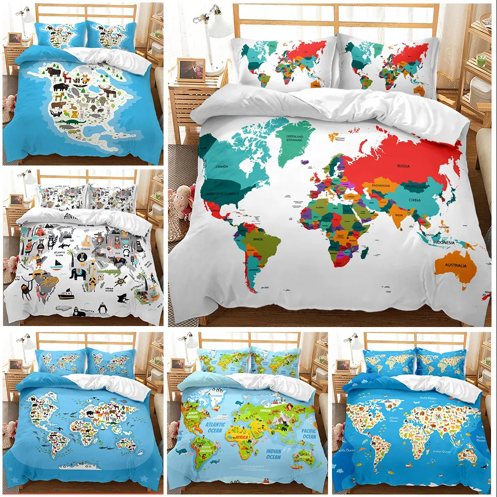 Color World Map Pattern Beddengoed Set Adult 3D Gedrukt Dekbedovertrek Met Kussensloop Twin Volledige Queen King Size(No Sheets)
Color World Map Pattern Beddengoed Set Adult 3D Gedrukt Dekbedovertrek Met Kussensloop Twin Volledige Queen King Size(No Sheets)