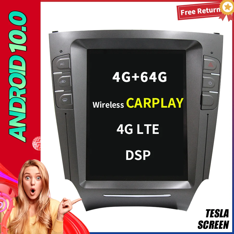 10.4" Tesla Screen Navi Android 10 CARPLAY Stereo For Lexus IS IS300 IS350 IS350C GPS Car Radio Multimedia Player Head Unit
10.4" Tesla Screen Navi Android 10 CARPLAY Stereo For Lexus IS IS300 IS350 IS350C GPS Car Radio Multimedia Player Head Unit