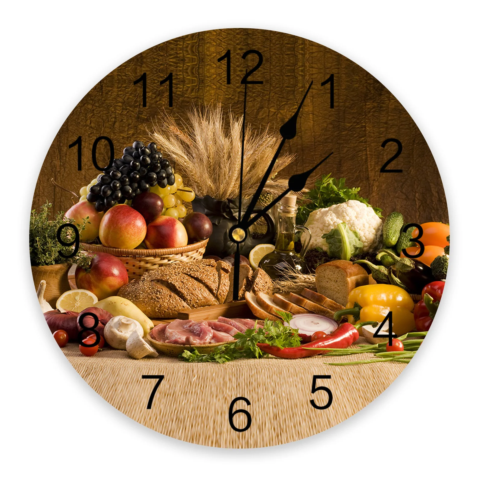 Retro Country Style Fruit Food Wall Clock Bedroom Silent Wall Digital Clock Living Room Decor Wall Clock Modern Design
Retro Country Style Fruit Food Wall Clock Bedroom Silent Wall Digital Clock Living Room Decor Wall Clock Modern Design