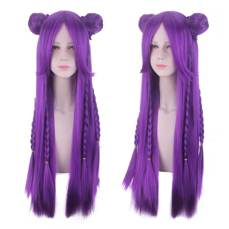 LOL K/DA Kaisa Cosplay Wig 80cm Long Straight Heat Resistant Synthetic Hair Game Costume Party Wig Purple Double hair bag style
LOL K/DA Kaisa Cosplay Wig 80cm Long Straight Heat Resistant Synthetic Hair Game Costume Party Wig Purple Double hair bag style