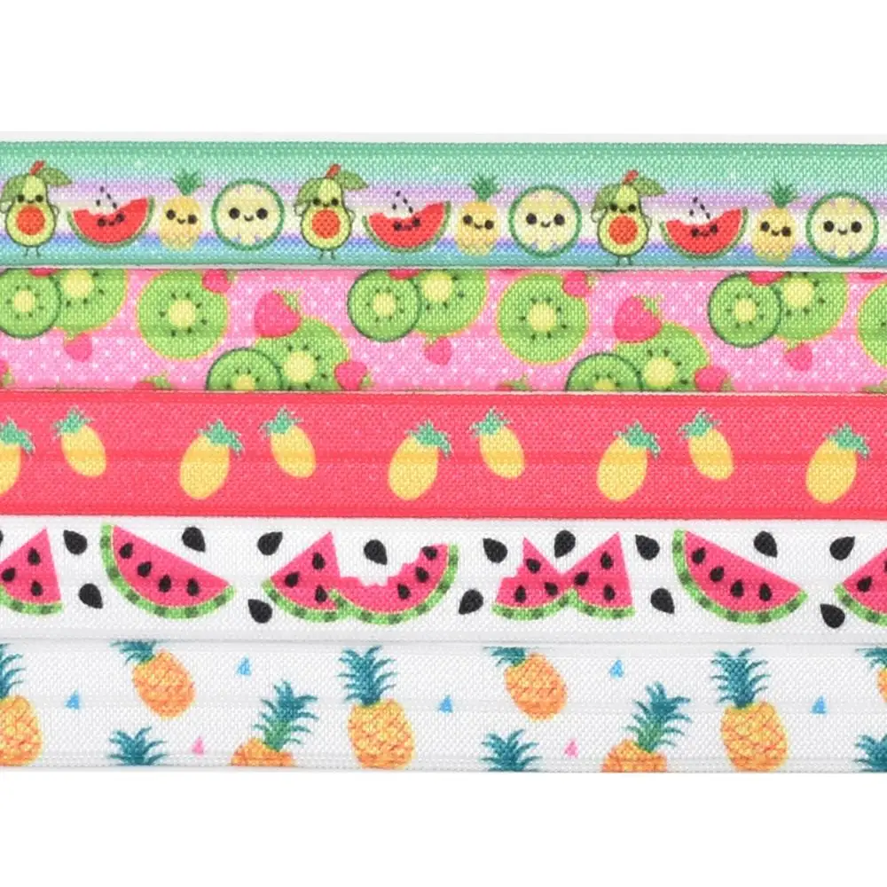 HSDELASTIC Foe 5/8 inch Heat transfer printed fruits Series on fold over elastic 50Yards/Roll
HSDELASTIC Foe 5/8 inch Heat transfer printed fruits Series on fold over elastic 50Yards/Roll